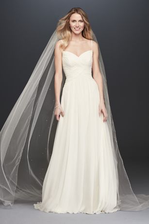 chiffon a line gown