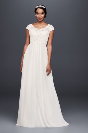 Melissa Sweet Wedding Dress with Illusion Sleeves | David's Bridal