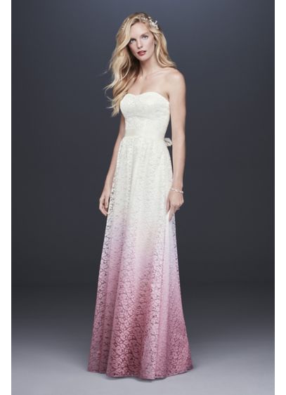 Ombre Lace A Line Wedding Dress David S Bridal