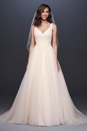 david's bridal tulle bridesmaid dress