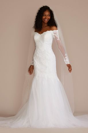 Picture of As is Lace and Tulle Trumpet Wedding Dress
