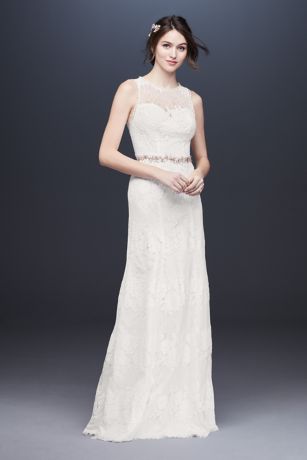 david's bridal open back wedding dress