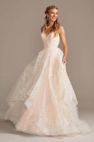 sparkle tulle wedding dress