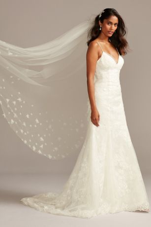 strap lace wedding dress