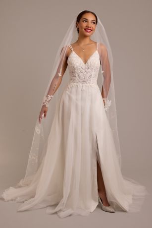 Picture of Beaded Bodice Wedding Dress with Tulle Skirt