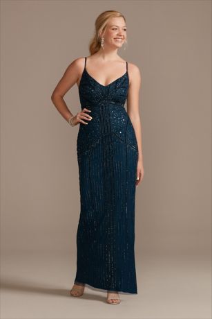 v neck spaghetti strap