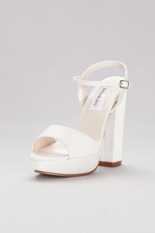 white platform sandals