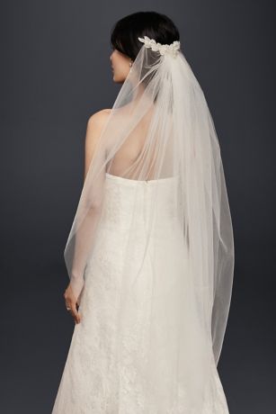 flower wedding veil