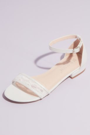 all white wedges with ankle strap