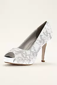 Dyeables Winter Dyeable Metallic Lace Pump