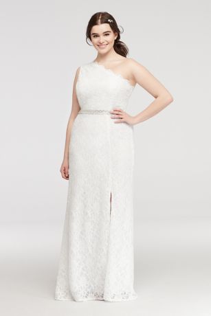 david's bridal white formal dresses