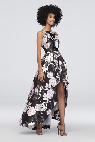 fit and flare high low dress