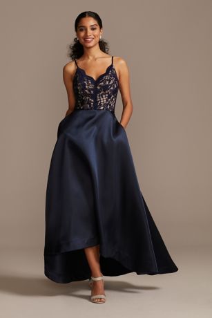 high low ball gown dresses