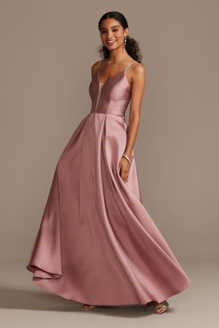 mauve ball gown