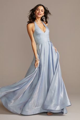 iridescent evening gown