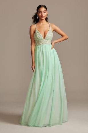 beaded gown