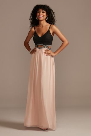 black strap maxi dress