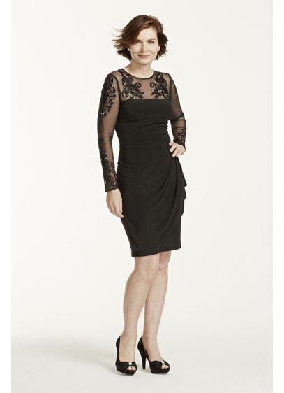 Short Sheath Long Sleeves Cocktail and Party Dress - Xscape