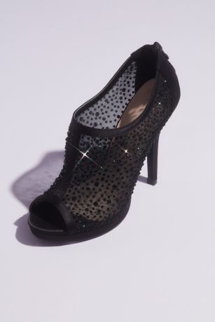 black flat evening shoes