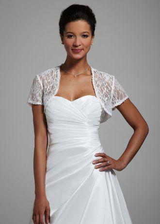 white short jacket for wedding