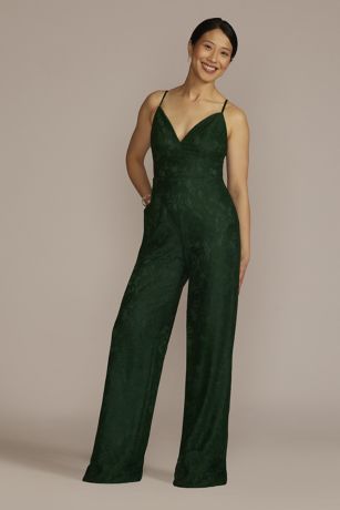 Picture of Allover Lace V-Neck Jumpsuit