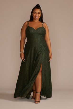 Picture of As Is Plus Size Double Strap Allover Lace A-Line