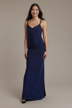 Picture of As Is Glitter Knit Cowl Neck Tank Sheath Dress