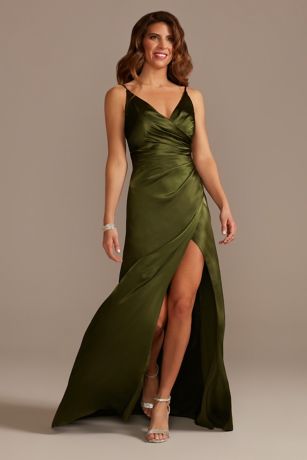 Picture of Charmeuse Draped Strappy Dress