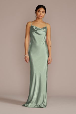 Picture of As Is Charmeuse Cowl Neck Dress