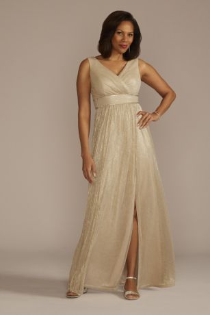 Picture of As Is Metallic Glitter Knit Tank Dress with Slit