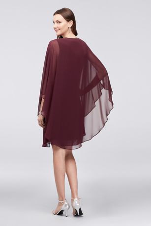 dress with matching cape