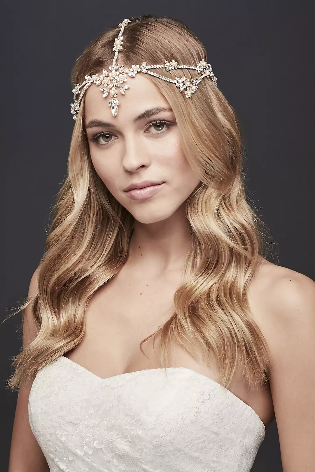 Crystal Flower Goddess-Style Headband Image