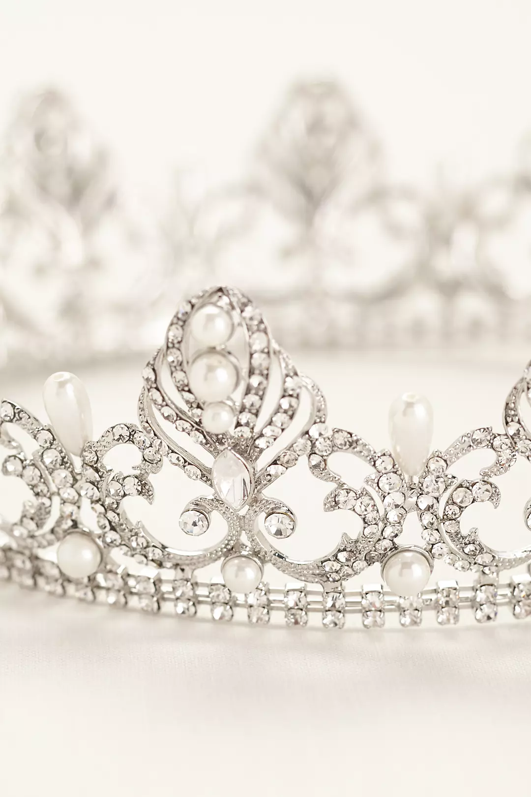 Pearl and Crystal Encrusted Crown Image