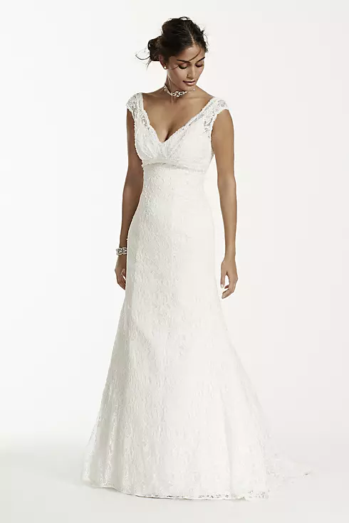 Beaded Lace Trumpet Gown  Image 1