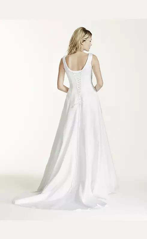 Off-the-shoulder Wedding Dress with Side Draping Image 2