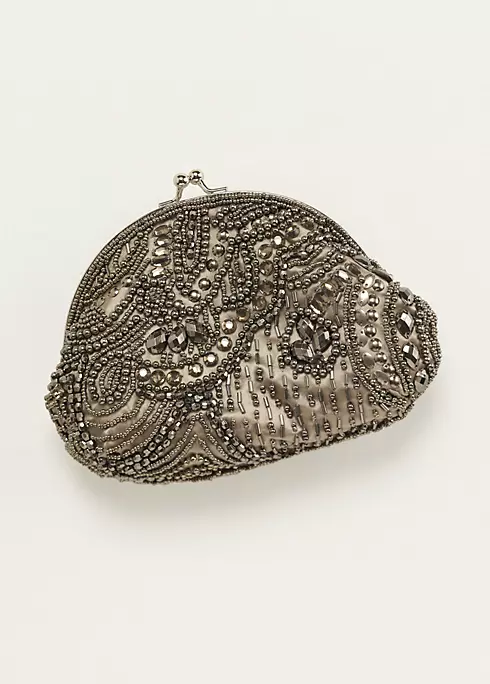 Asymmetrical Beaded Handbag Image 1