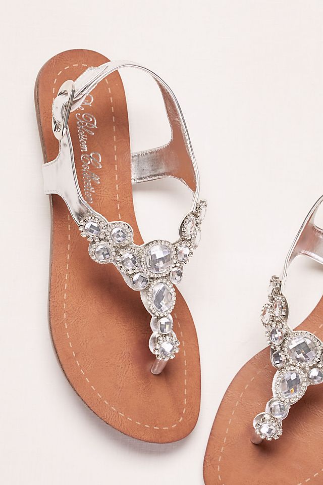 T-Strap Sandal with Halo Crystals  Image 4
