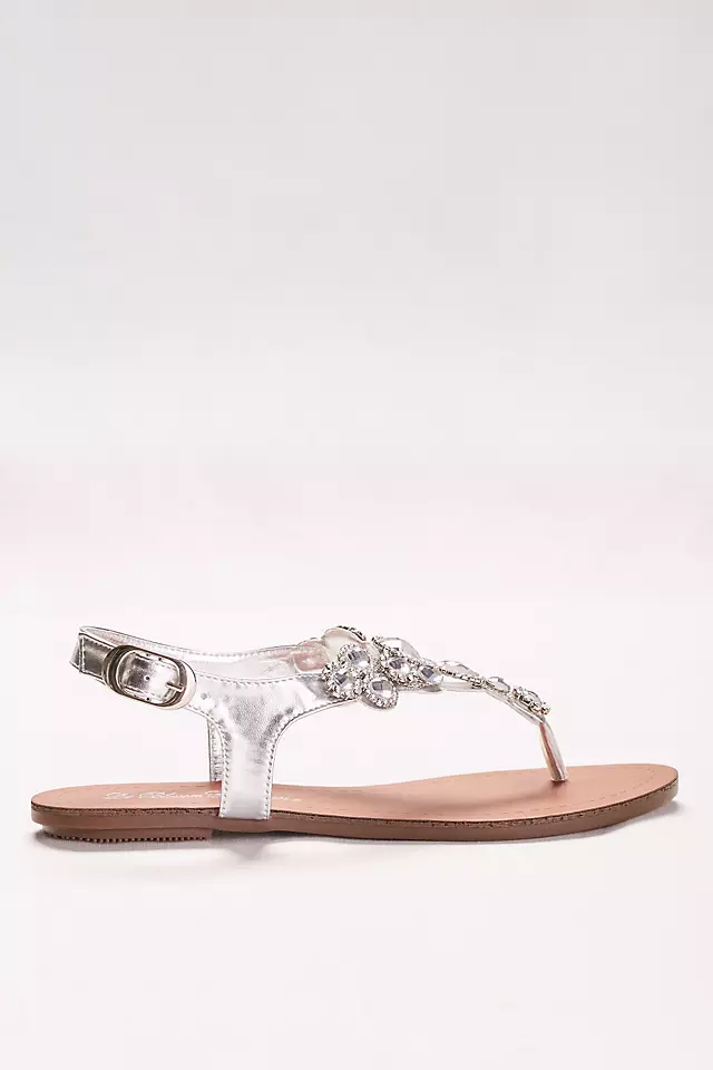 T-Strap Sandal with Halo Crystals  Image 3