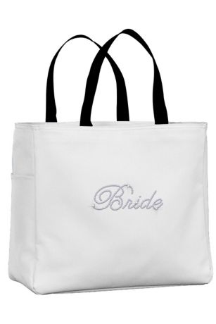 bride tote bag with zipper