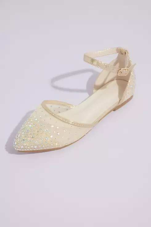 Crystal Pointed Toe Flats Image 1
