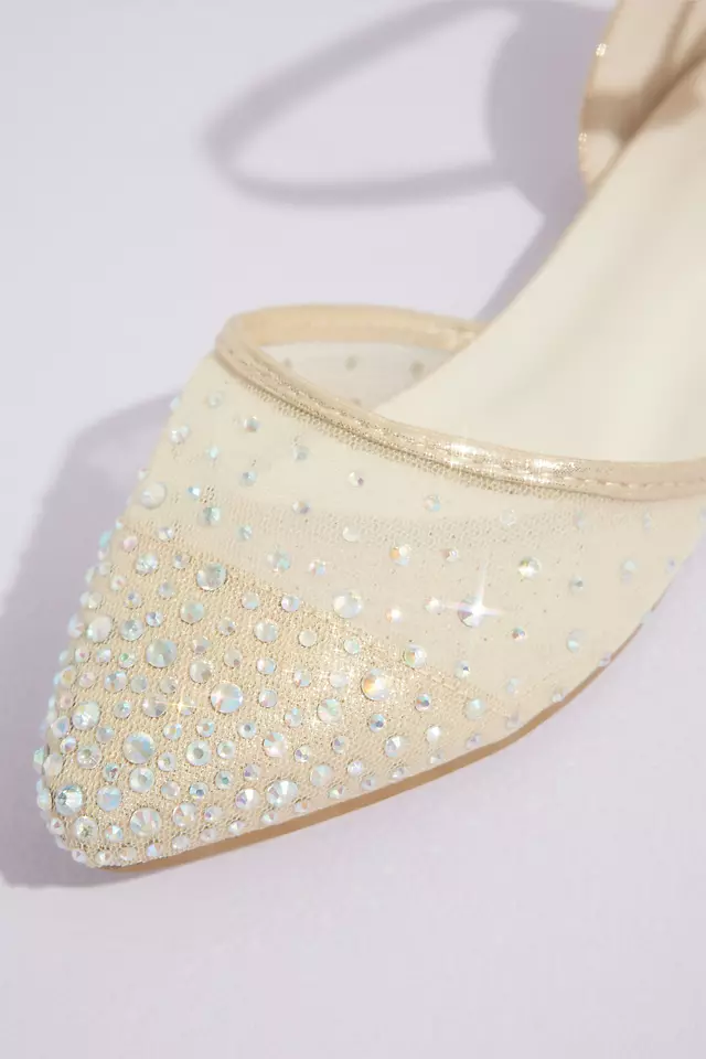 Crystal Pointed Toe Flats Image 3
