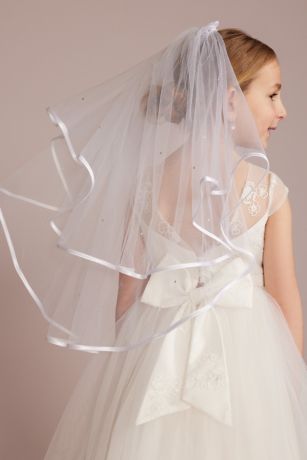 Cascading Flower Girl Veil | David's Bridal