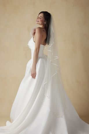 【新品】 Angel White Veil 2個 Wholesale Angel Cut Knee Waltz Wedding Veil | Beaded Bicone