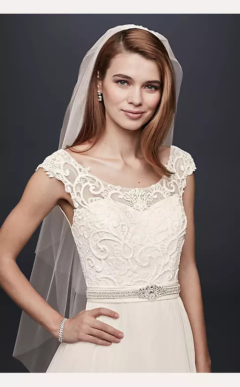 Two Tier Elbow Length Veil Image 1