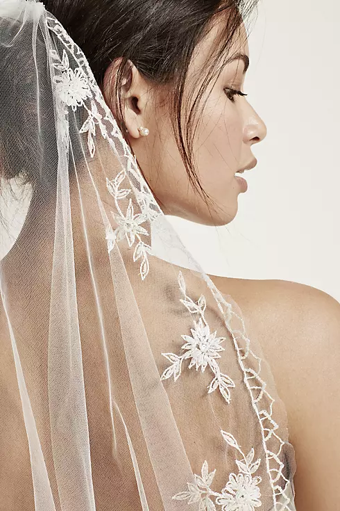 Cathedral Veil with Beaded Embroidery Image 3
