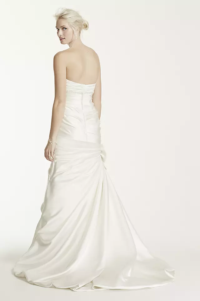 As-Is Petite Wedding Dress with Side Bow Accent Image 2