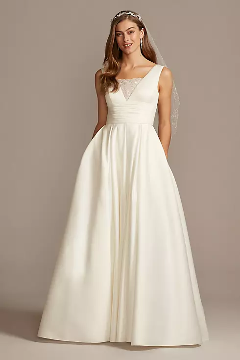 As Is Satin Ball Gown Petite Wedding Dress  Image 2