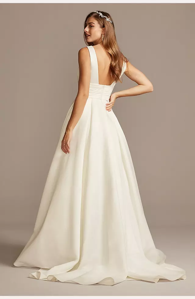 As Is Satin Ball Gown Petite Wedding Dress  Image 3