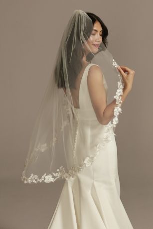 davids bridal lace veil