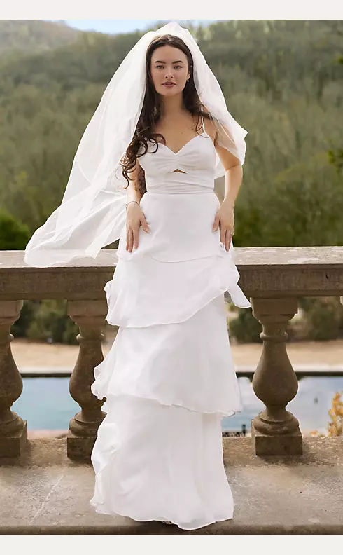The Meadow – Handmade 3D Floral Cathedral Length Bridal Veil – Broke Bride  Dresses